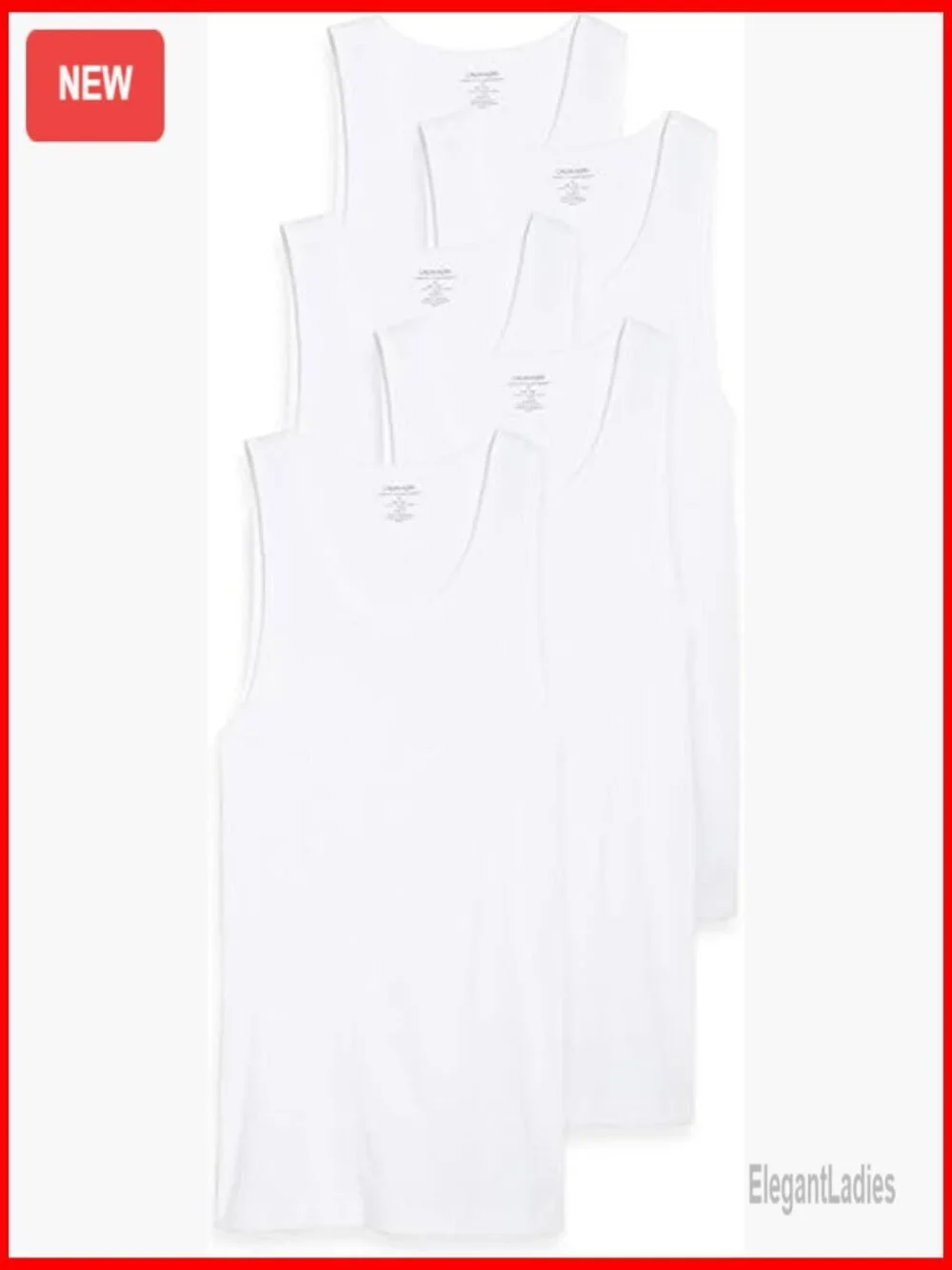 Men's 5-Pack Cotton Tank Tops, Lightweight Undershirts for Casual Wear